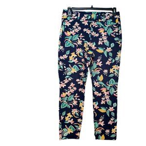 Old Navy Tropical Print High Rise Pixie Pants Size 10